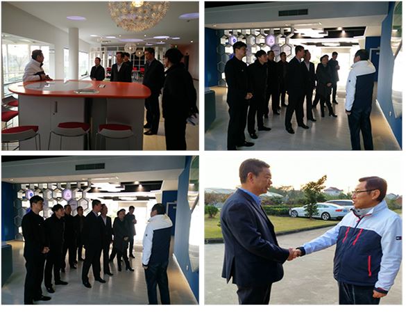 海门市委书记及市长莅临lysport药业指导工作